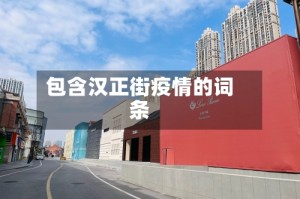 包含汉正街疫情的词条