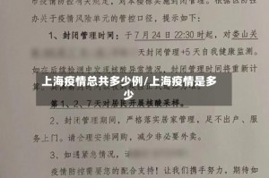 上海疫情总共多少例/上海疫情是多少
