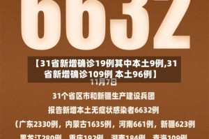 【31省新增确诊19例其中本土9例,31省新增确诊109例 本土96例】