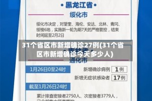 31个省区市新增确诊27例(31个省区市新增确诊今天多少人)