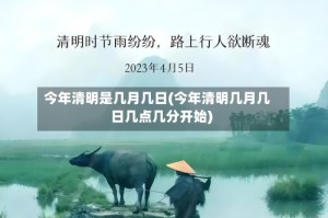 今年清明是几月几日(今年清明几月几日几点几分开始)