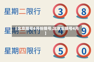 【北京限号4月份限号,北京车限号4月】