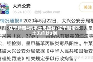 辽宁新增4例本土无症状/辽宁新增本土无症状2例