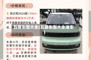 五菱车型大全(五菱车型大全油车)