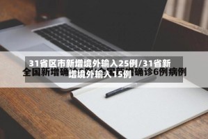 31省区市新增境外输入25例/31省新增境外输入15例