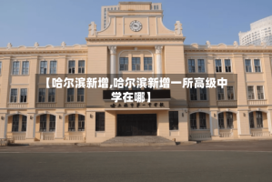 【哈尔滨新增,哈尔滨新增一所高级中学在哪】