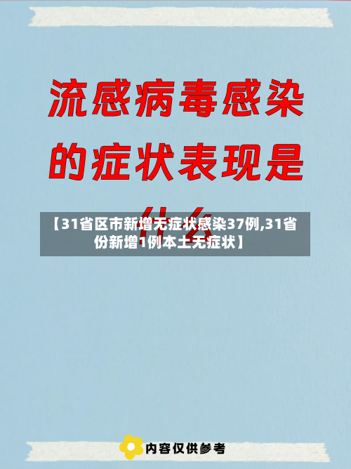 【31省区市新增无症状感染37例,31省份新增1例本土无症状】-第1张图片