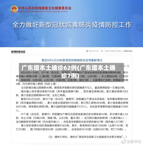 广东增本土确诊62例(广东增本土确诊7例)-第1张图片