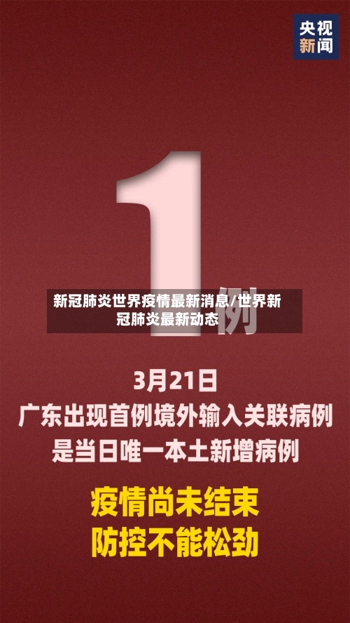 新冠肺炎世界疫情最新消息/世界新冠肺炎最新动态-第3张图片
