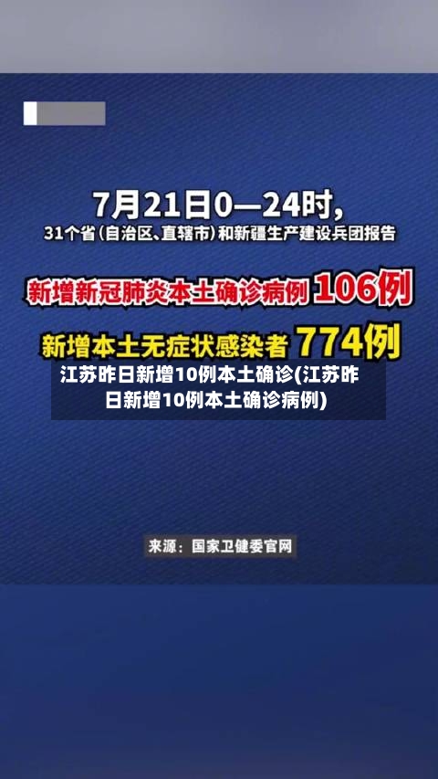 江苏昨日新增10例本土确诊(江苏昨日新增10例本土确诊病例)-第1张图片