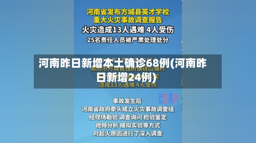 河南昨日新增本土确诊68例(河南昨日新增24例)-第1张图片