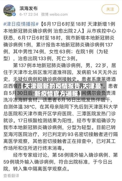 【天津最新的疫情报告,天津最新疫情官方通报】-第1张图片