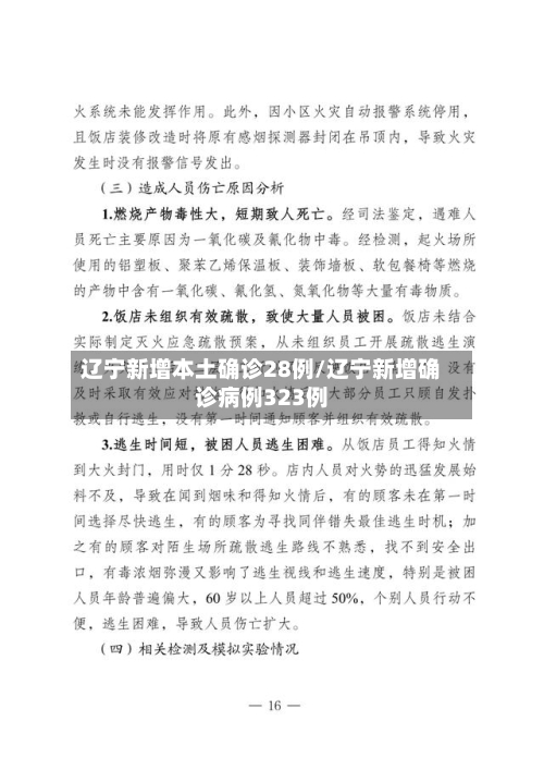 辽宁新增本土确诊28例/辽宁新增确诊病例323例-第3张图片