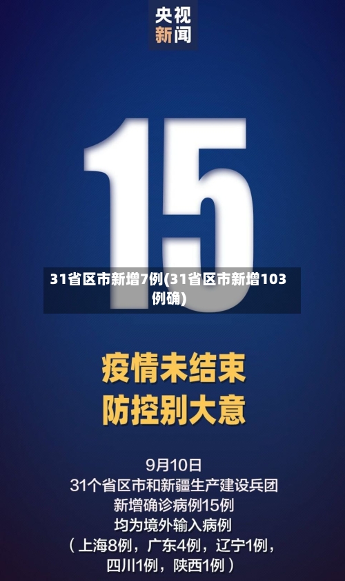 31省区市新增7例(31省区市新增103例确)-第2张图片