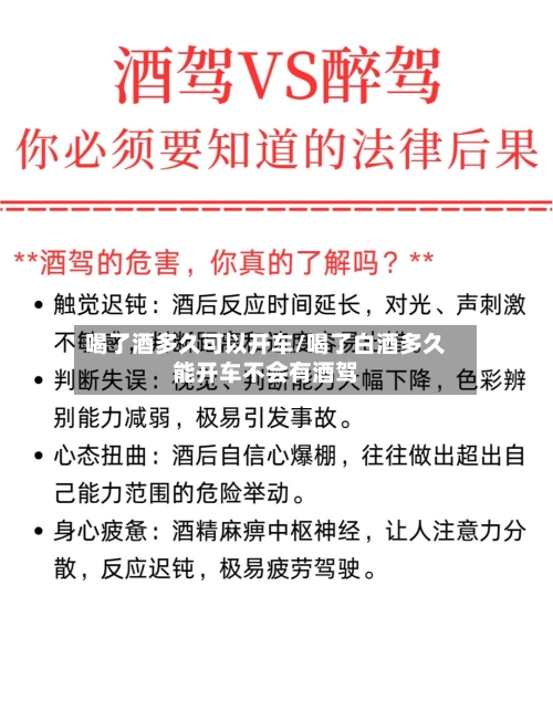 喝了酒多久可以开车/喝了白酒多久能开车不会有酒驾-第2张图片