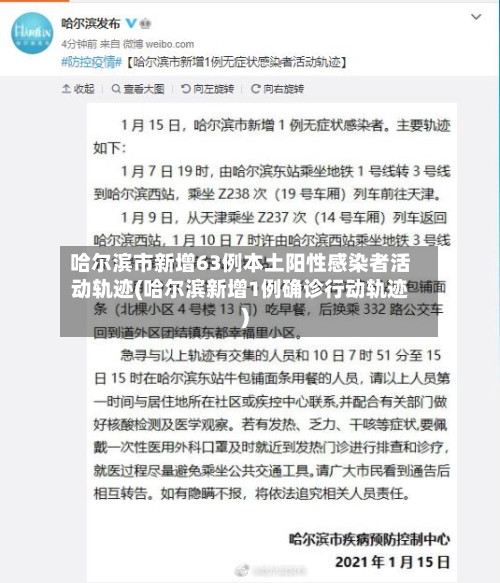 哈尔滨市新增63例本土阳性感染者活动轨迹(哈尔滨新增1例确诊行动轨迹)-第2张图片