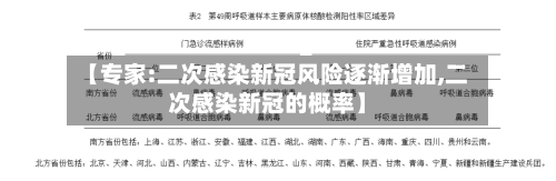 【专家:二次感染新冠风险逐渐增加,二次感染新冠的概率】-第1张图片