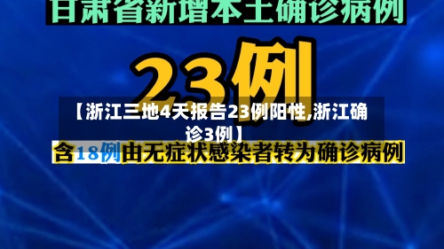 【浙江三地4天报告23例阳性,浙江确诊3例】-第2张图片