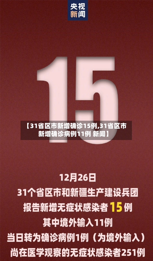【31省区市新增确诊15例,31省区市新增确诊病例11例 新闻】-第2张图片