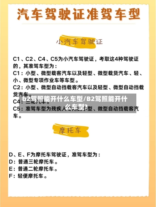 b2驾照能开什么车型/B2驾照能开什么车型?-第1张图片