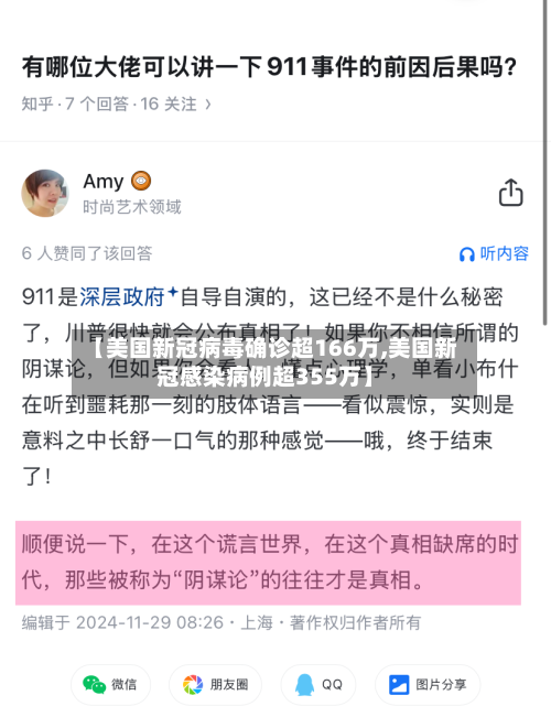 【美国新冠病毒确诊超166万,美国新冠感染病例超355万】-第1张图片