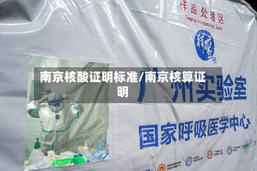 南京核酸证明标准/南京核算证明-第2张图片