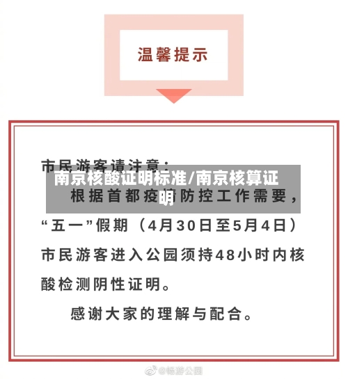 南京核酸证明标准/南京核算证明-第1张图片